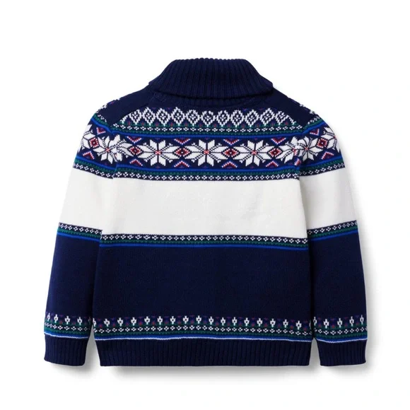 Janie and Jack The Holiday Train Cardigan - Picture 2 of 4